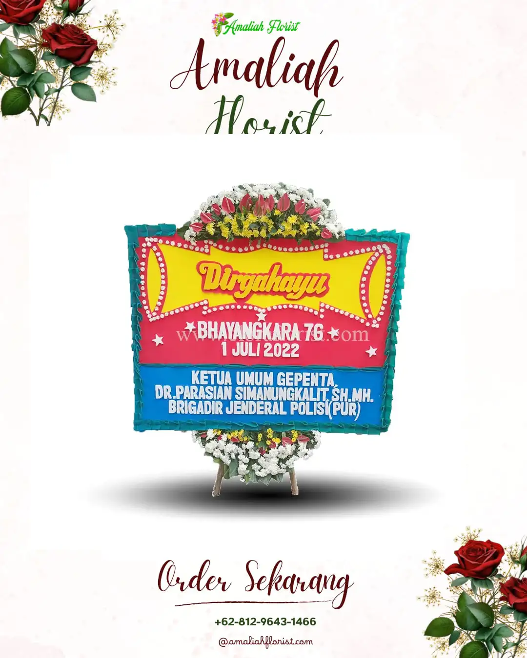 Papan Bunga HUT Ulang Tahun Lumbungkerep